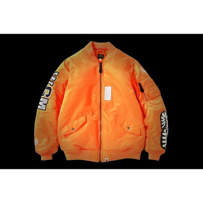 BAPE Reflector Shark MA-1 Orange