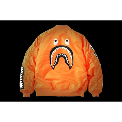 BAPE Reflector Shark MA-1 Orange