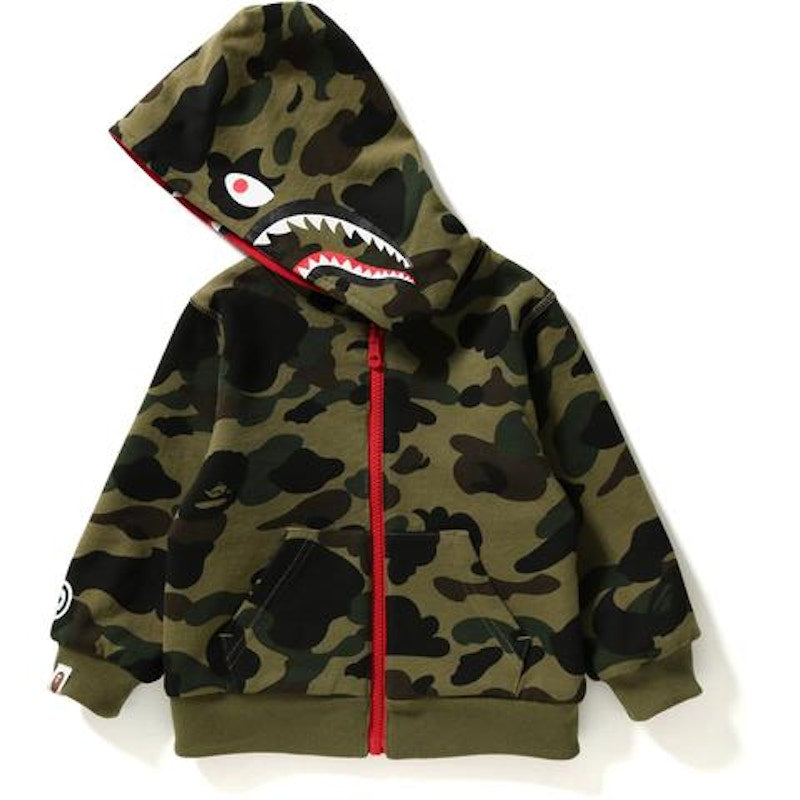BAPE Reversible Shark Zip Hoodie (Kids) Red