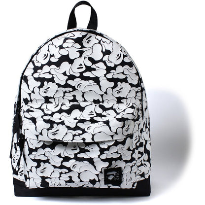 BAPE Rubber Solid Camo Day Pack L White