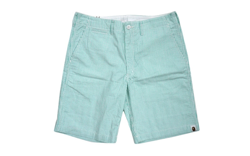 BAPE Seersucker Shorts Green