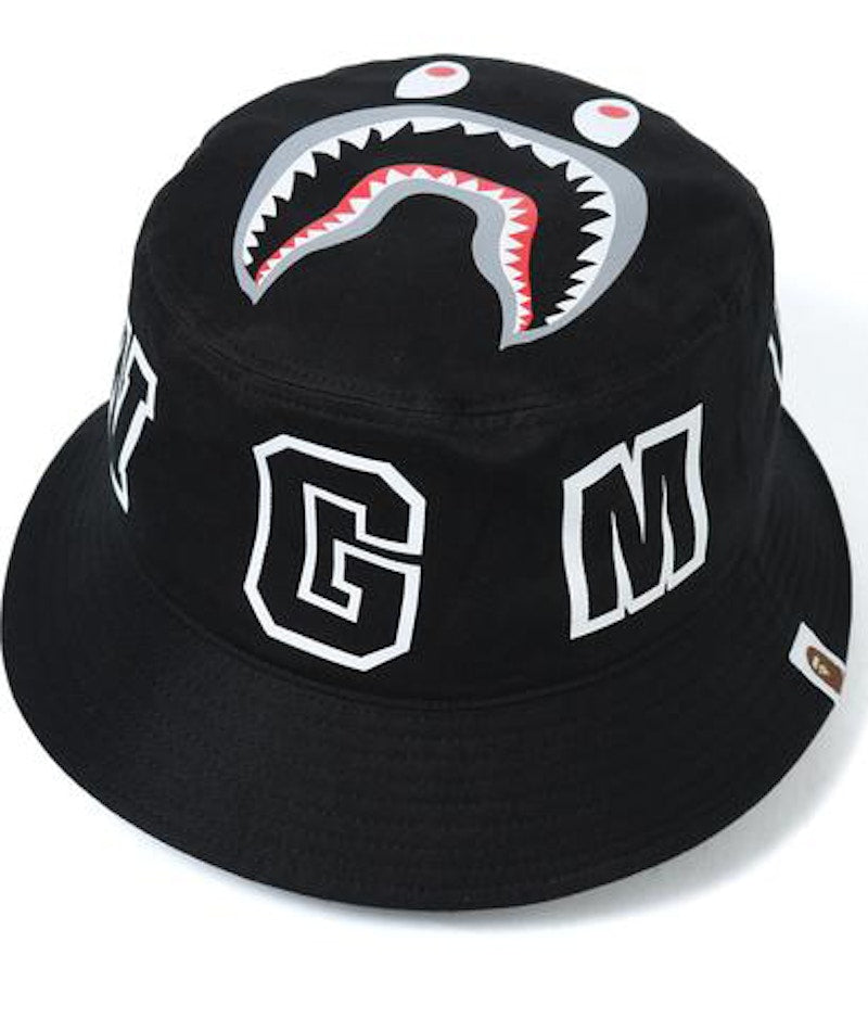 BAPE Shark Bucket Hat Black