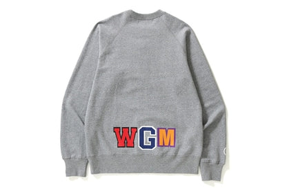 BAPE Shark Metal Zip Crewneck Grey