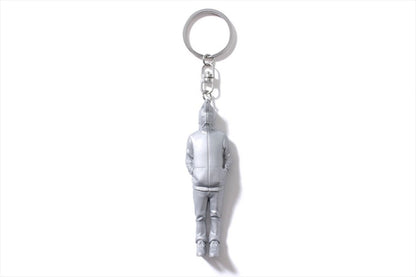 BAPE Shark Figure Key Holder Silver