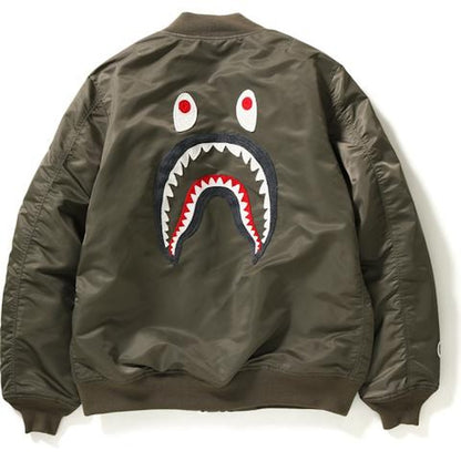 BAPE Shark Ma-1 Ma-1 Olivedrab