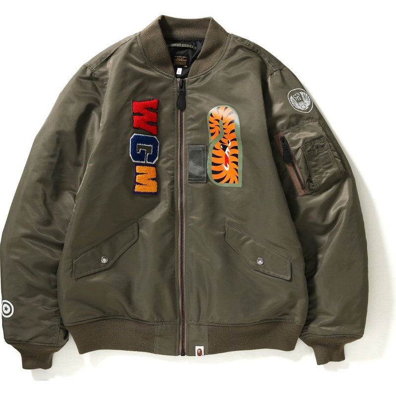 BAPE Shark Ma-1 Ma-1 Olivedrab