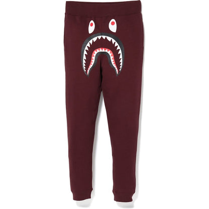 BAPE Shark Slim Sweat Pants Burgundy/Green