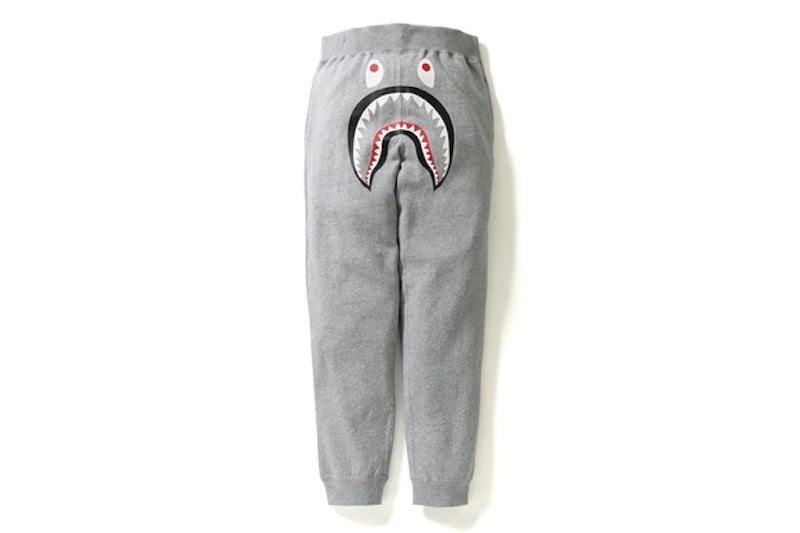 BAPE Shark Slim Sweat Pants Gray