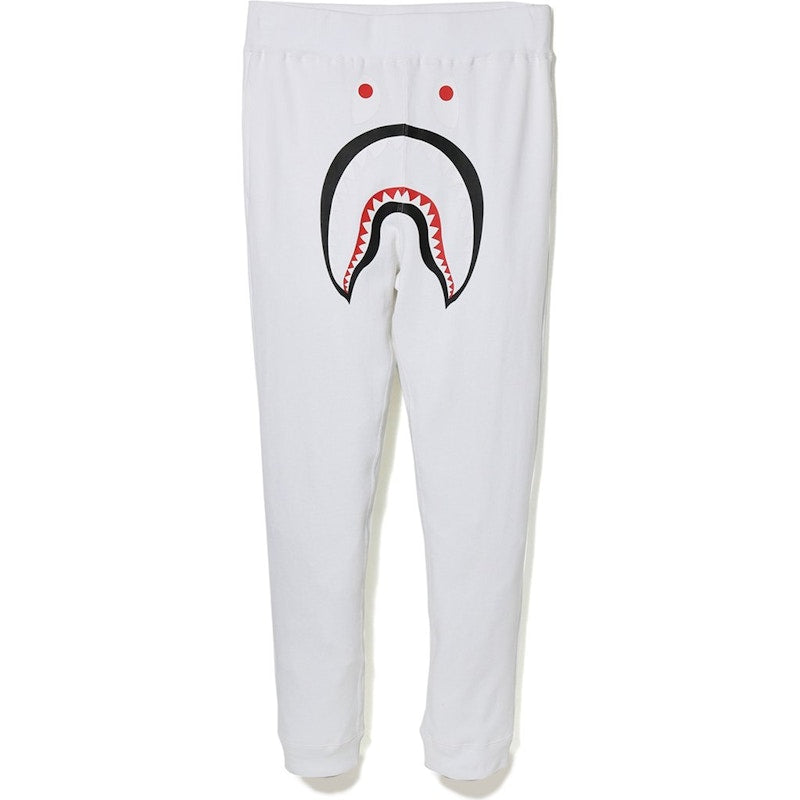 BAPE Shark Slim Sweat Pants White