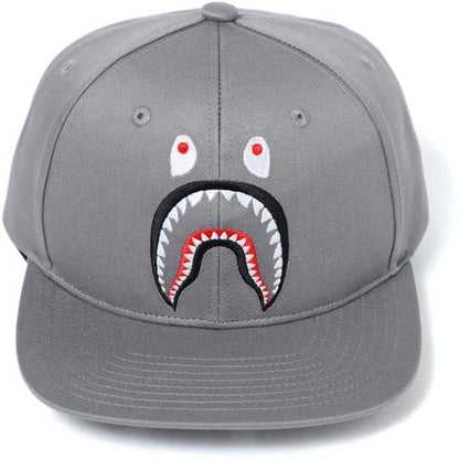 BAPE Shark Snap Back Cap Cap Gray
