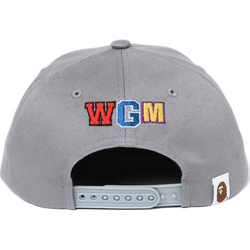 BAPE Shark Snap Back Cap Cap Gray