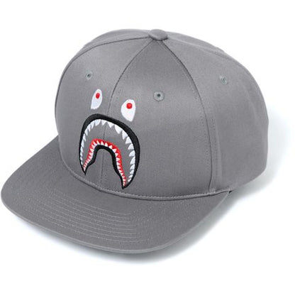 BAPE Shark Snap Back Cap Cap Gray