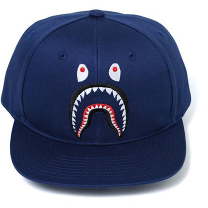 BAPE Shark Snap Back Cap Cap Navy