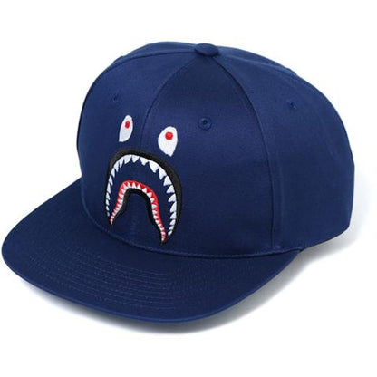 BAPE Shark Snap Back Cap Cap Navy