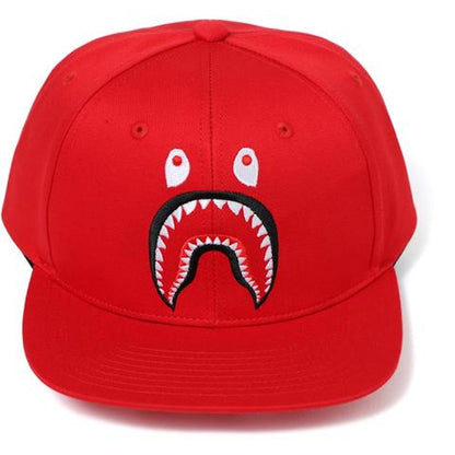 BAPE Shark Snap Back Cap Cap Red