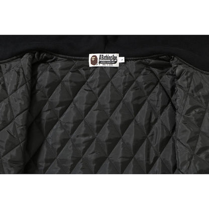 BAPE Shark Sweat Varsity Hoodie Jacket Black/Grey