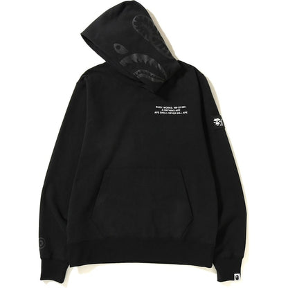 BAPE Shark Wide Pullover Hoodie Black
