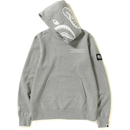 BAPE Shark Wide Pullover Hoodie Grey