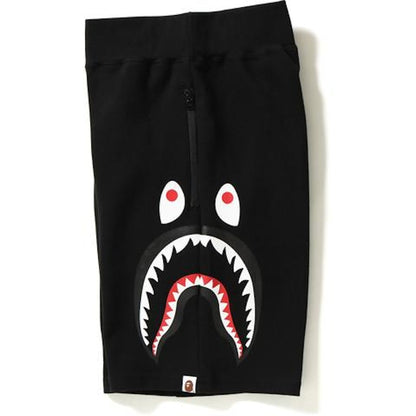 BAPE Side Shark Double Knit Sweat Shorts Black