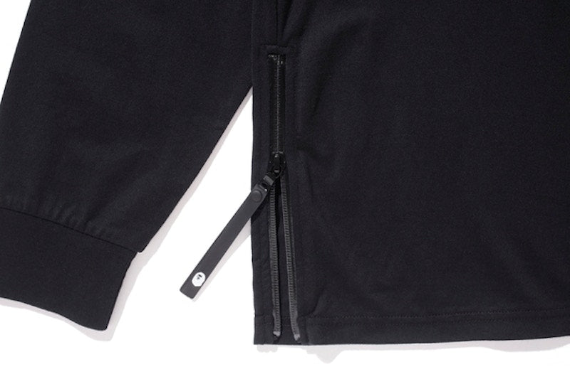 BAPE Side Zip L/S Tee Black