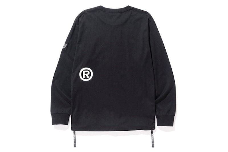 BAPE Side Zip L/S Tee Black