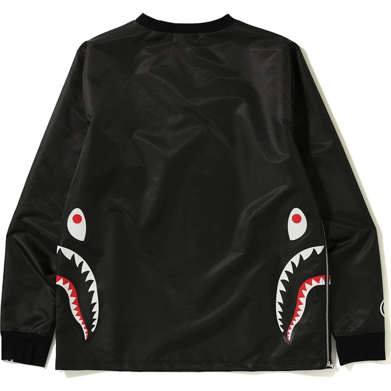 BAPE Side Zip Shark Windbreaker Black