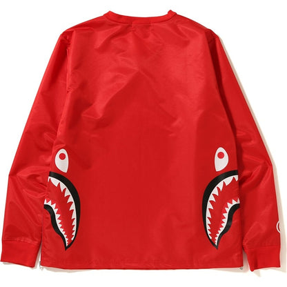 BAPE Side Zip Shark Windbreaker Red