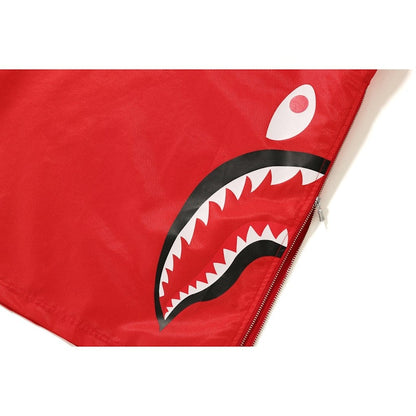 BAPE Side Zip Shark Windbreaker Red