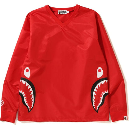 BAPE Side Zip Shark Windbreaker Red