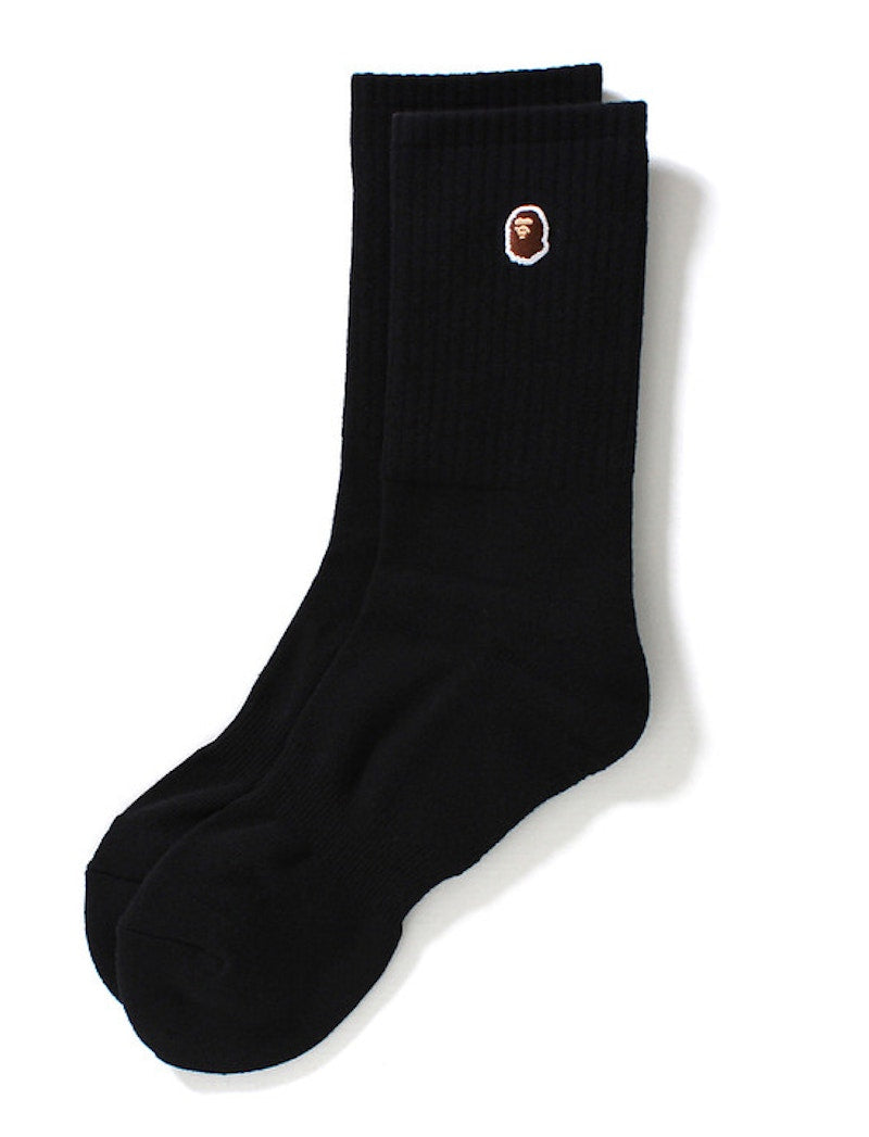 BAPE Basic Socks Black
