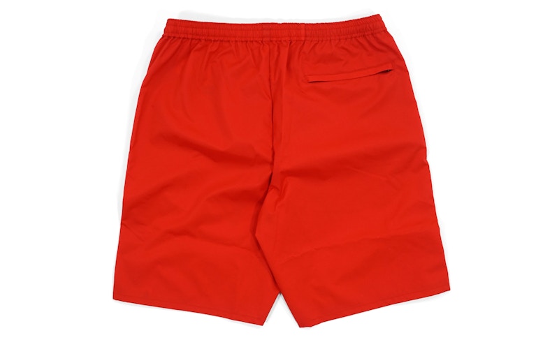 BAPE Solid Shark Beach Shorts Red