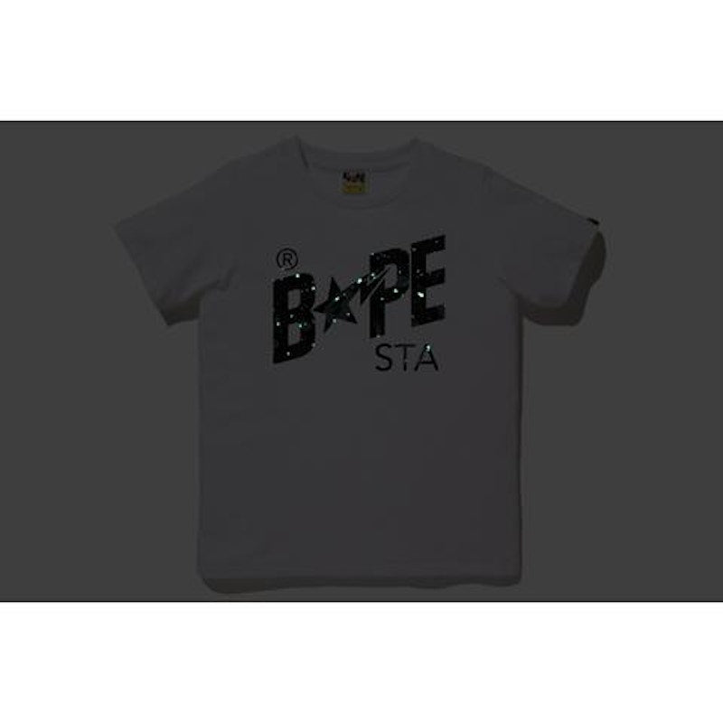 BAPE Space Camo Bapesta Tee Tee (Ladies) White