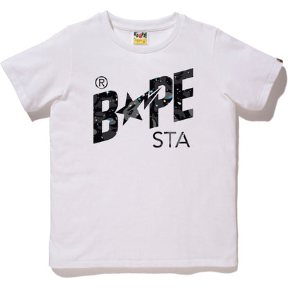 BAPE Space Camo Bapesta Tee Tee (Ladies) White
