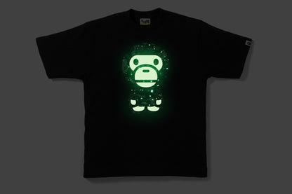 BAPE Space Camo Big Baby Milo Tee Black