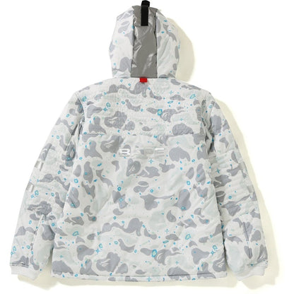 BAPE Space Camo Hoodie Jacket White