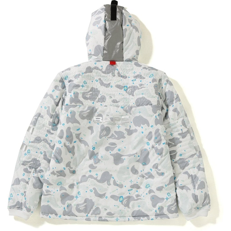 BAPE Space Camo Hoodie Jacket White