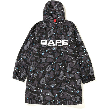 BAPE Space Camo Long Hoodie Jacket Black