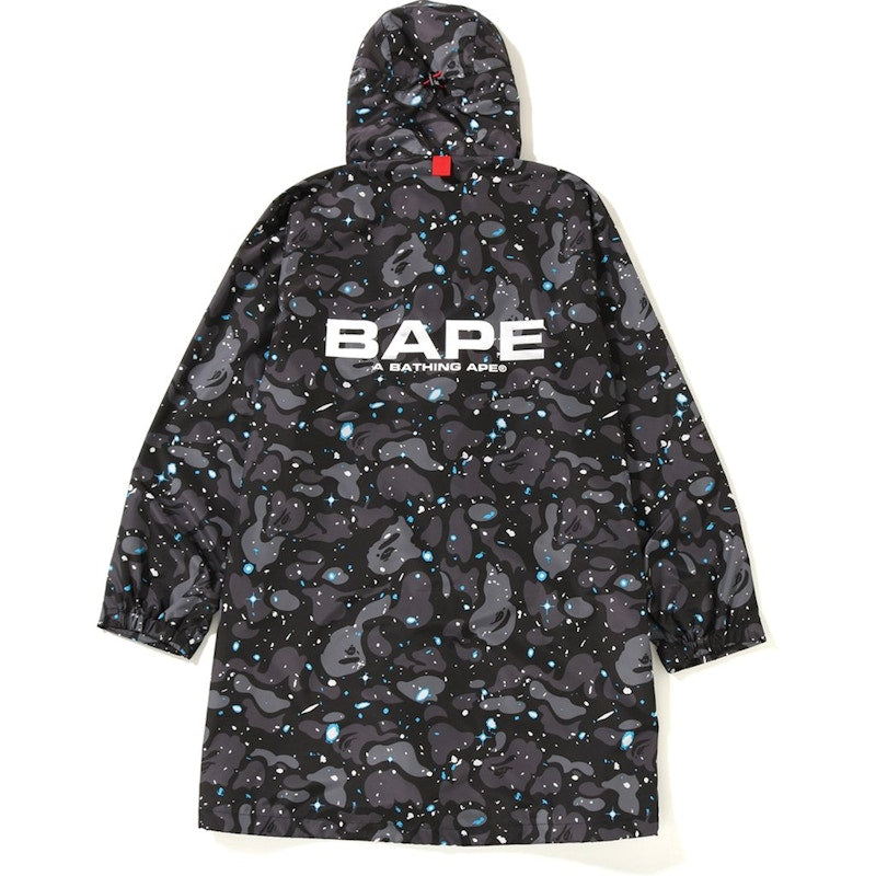 BAPE Space Camo Long Hoodie Jacket Black