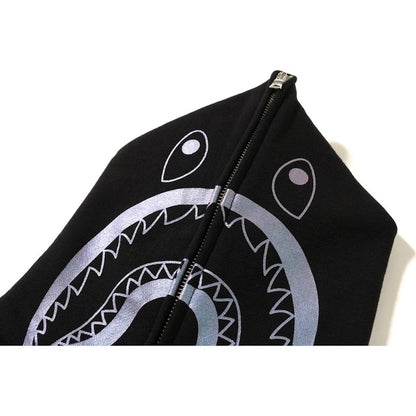 BAPE Space Camo Shark Full Zip Hoodie Black