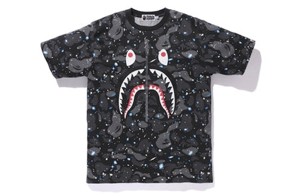 BAPE Space Camo Shark Tee Black