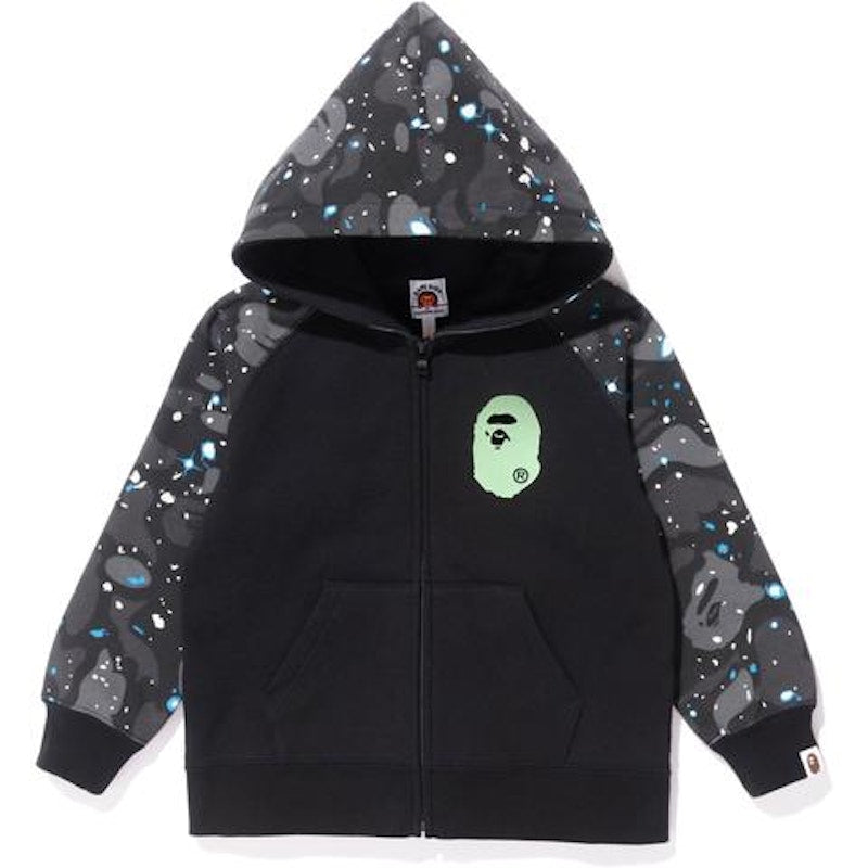 BAPE Space Camo Zip Hoodie (Kids) Black
