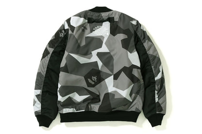 BAPE Splinter Camo Light Bomber Jacket Black