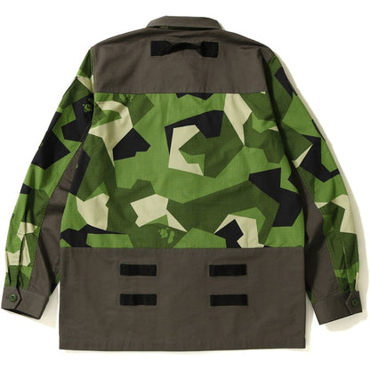 BAPE Splinter Camo Military Shirt Olive