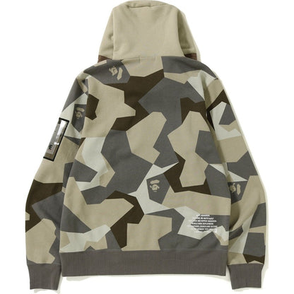 BAPE Splinter Camo Wide Pullover Hoodie Beige