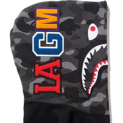 BAPE Stampd Shark Full Zip Hoodie Black