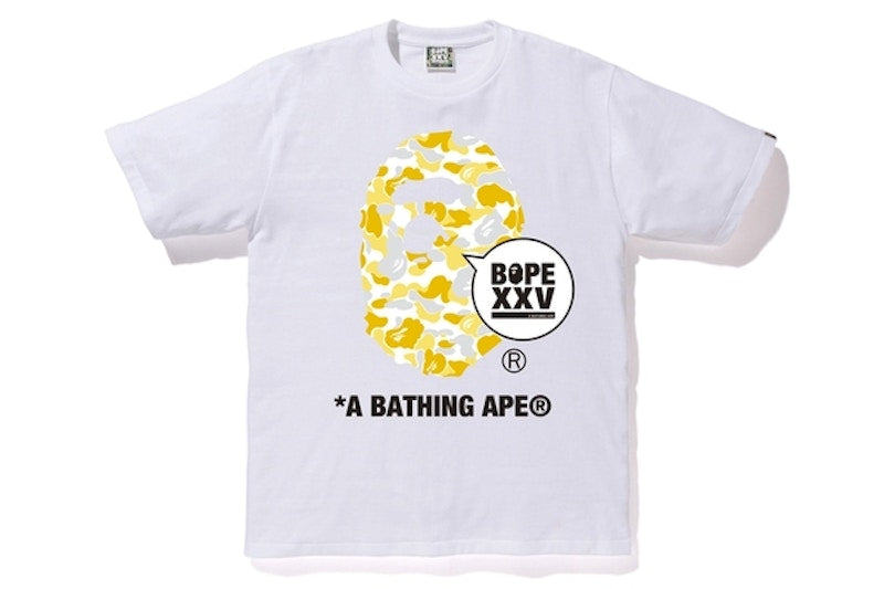 BAPE Store Matsuyama XXV Ape Head Tee White