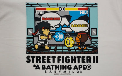 BAPE Capcom Street Fighter II Ryu Vs Milo Tee White