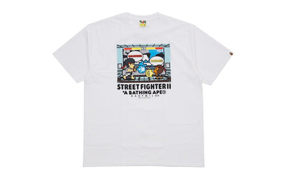 BAPE Capcom Street Fighter II Ryu Vs Milo Tee White