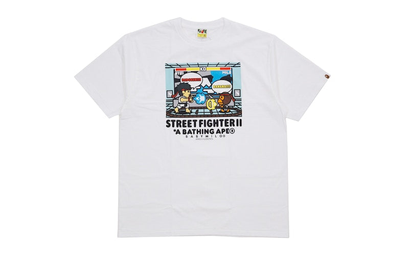 BAPE Capcom Street Fighter II Ryu Vs Milo Tee White