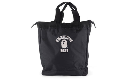 BAPE Summer Bag Block Print Logo Tote Bag Black